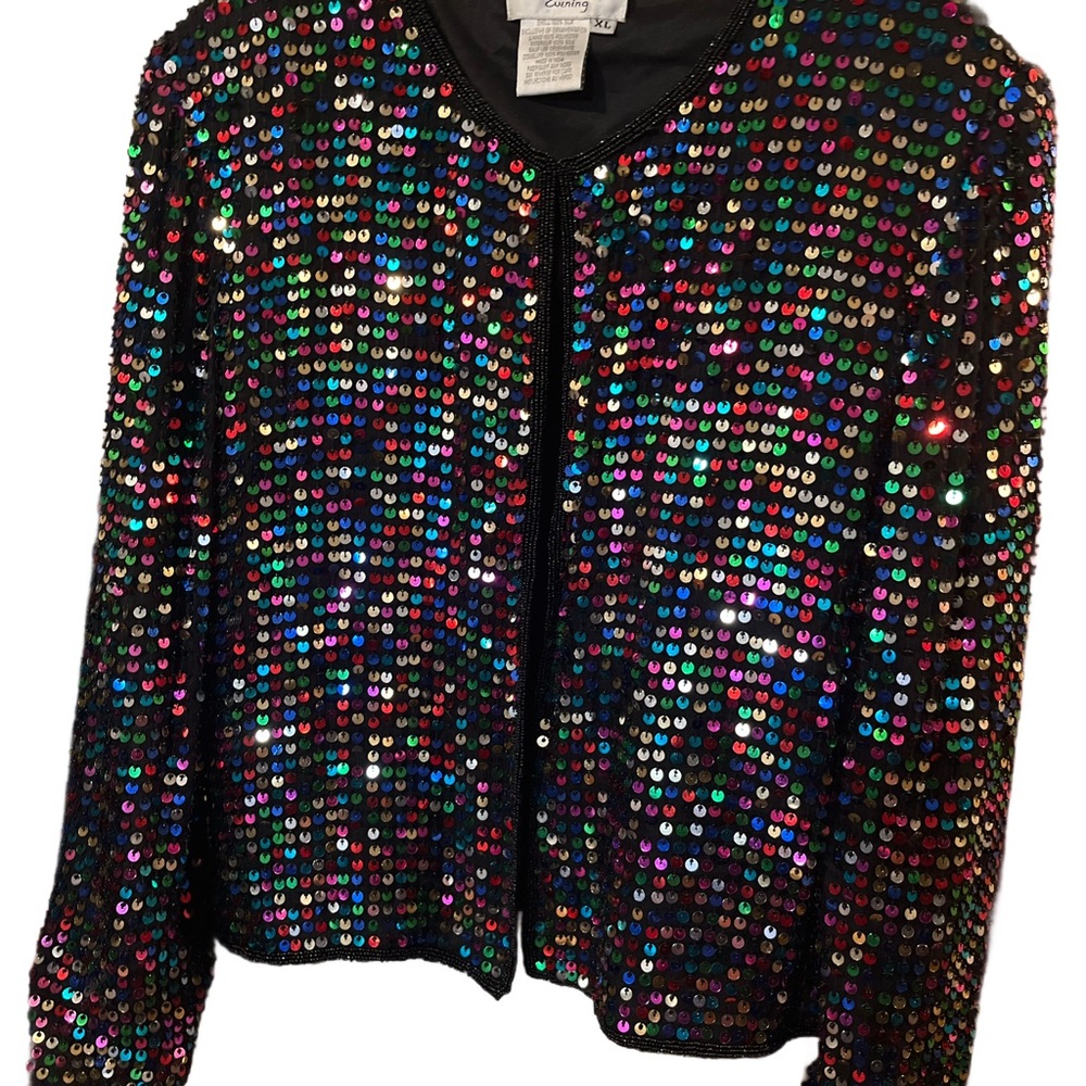 Vintage Papell Boutique Evening Jacket Size XL